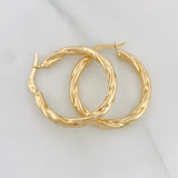 Hoop Earrings Emmi 3.1g / 1 1/4 in 18K Yellow Gold