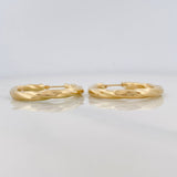 Hoop Earrings Emmi 3.1g / 1 1/4 in 18K Yellow Gold