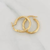 Hoop Earrings Arielle 1g / 1/2 in Yellow Gold 18K