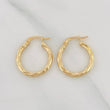 Candongas Ivy 1.35g / 3/4 in Oro Amarillo 18K
