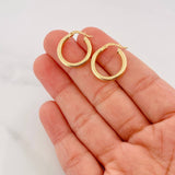 Hoop Earrings Lore 1.6g / 3/4 in 18K Yellow Gold
