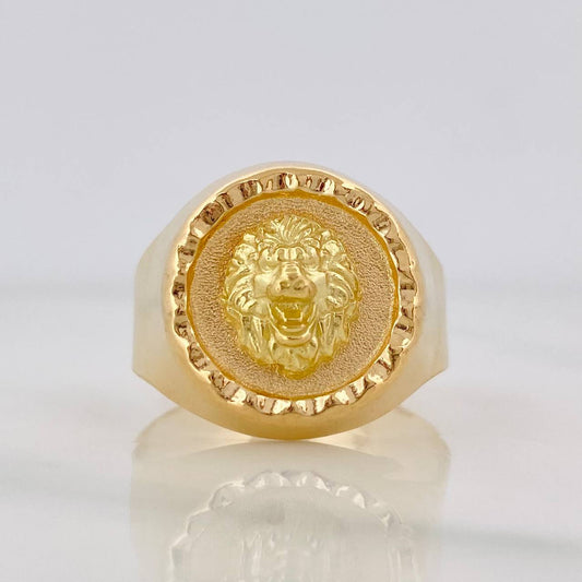 Anillo Leon 3.85g / T9 1/2 Oro Amarillo 18K