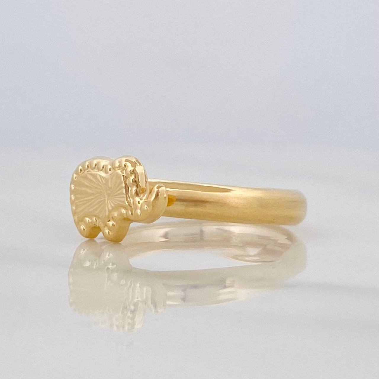 Anillo Elefante 1g / T8 1/2 Oro Amarillo 18K