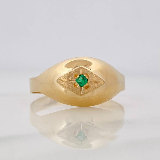 Rhomboid Ring 1.3g / Size 7 1/2 Yellow Gold 18K