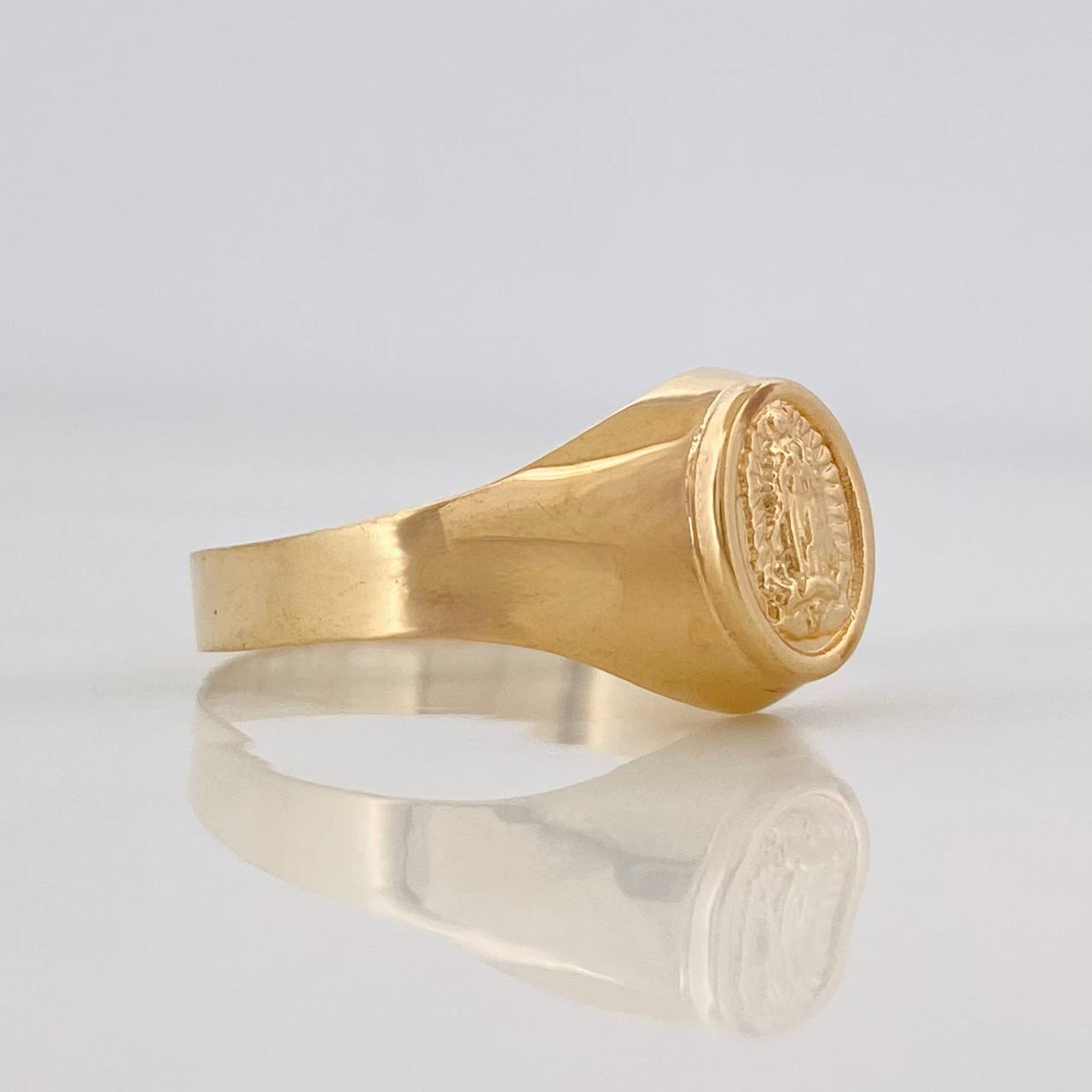 Anillo Virgen de Guadalupe 1.5g / T6 1/4 Oro Amarillo 18K