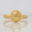 Circle Ring 1.15g / Size 9 3/4 Yellow Gold 18K