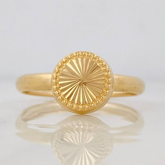Circle Ring 1.15g / Size 9 3/4 Yellow Gold 18K