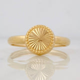 Circle Ring 1.15g / Size 9 3/4 Yellow Gold 18K