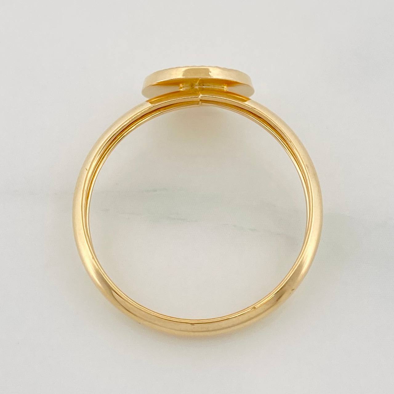 Crown Ring 1.1g / T8 1/2 Yellow Gold 18K