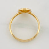 Crown Ring 1.1g / T8 1/2 Yellow Gold 18K