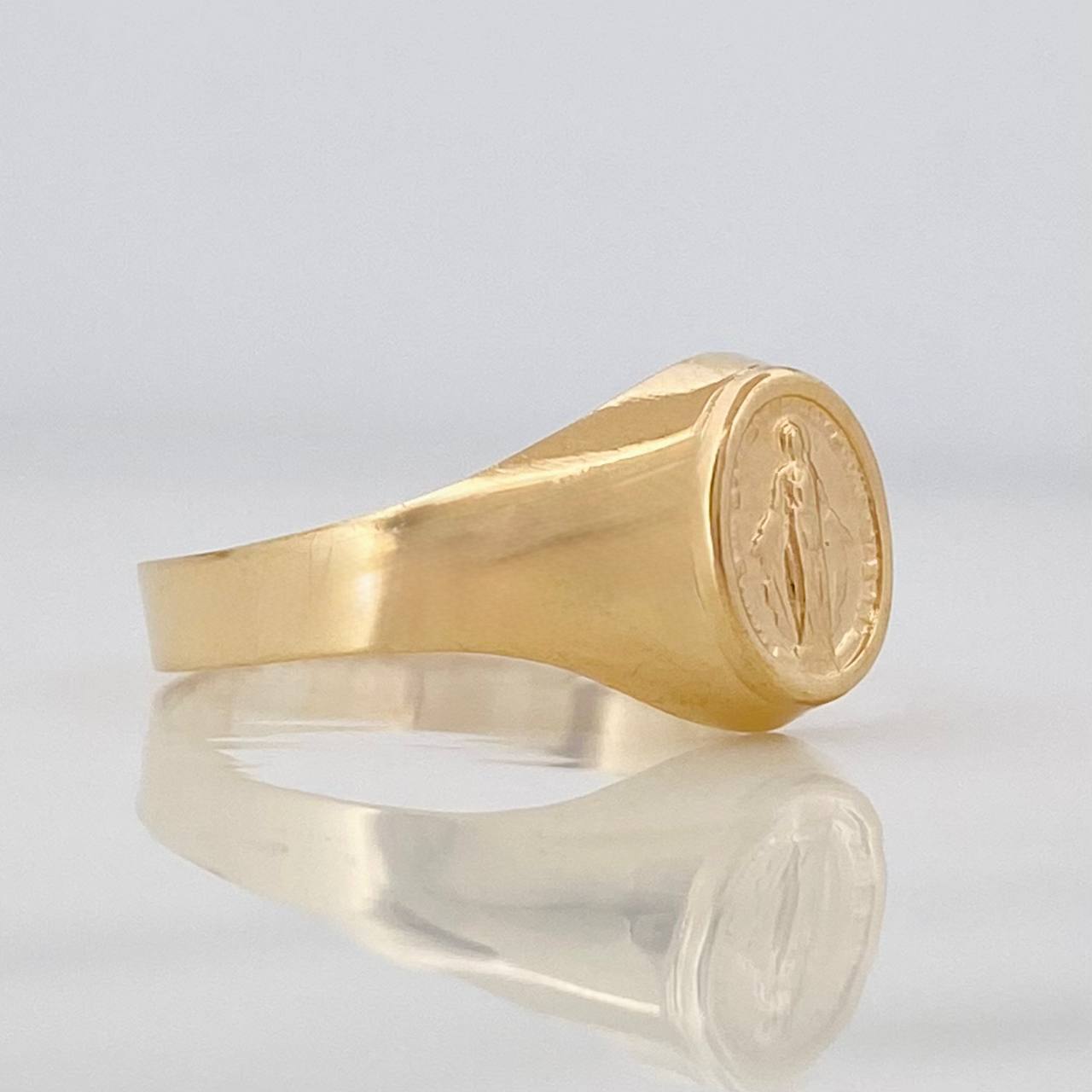 Anillo Virgen Milagrosa 1.45g / T7 Oro Amarillo 18K