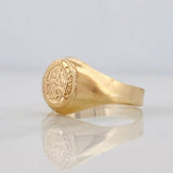 Anillo Virgen de Carmen 1.5g / T6 3/4 Oro Amarillo 18K