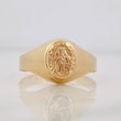 Anillo Virgen de Carmen 1.5g / T6 3/4 Oro Amarillo 18K