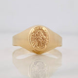 Anillo Virgen de Carmen 1.5g / T6 3/4 Oro Amarillo 18K