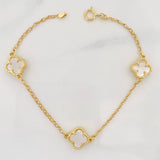 Pulso Rolo Trebol 4.2g / 7 in / 1.54mm Oro Amarillo 18K
