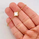 Pulso Rolo Trebol 4.2g / 7 in / 1.54mm Oro Amarillo 18K
