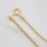 Pulso Aro Seguido Trebol 4.1g / 7 3/4 in / 1.8mm Oro Amarillo 18K