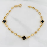 Bracelet GC Clover 3.5g / 7 in / 3.54mm Yellow Gold 18K