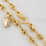 Tobillera GC 4.1g / 9 3/4 in / 3.8mm Tres Oros 18K