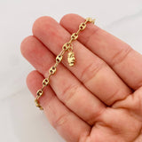 Tobillera GC 4.1g / 9 3/4 in / 3.8mm Tres Oros 18K