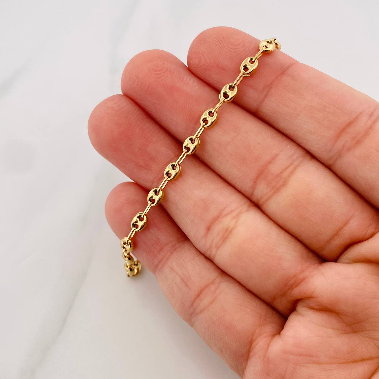 Anklet GC 2.9g / 9 3/4 in / 3.56mm Yellow Gold 18K