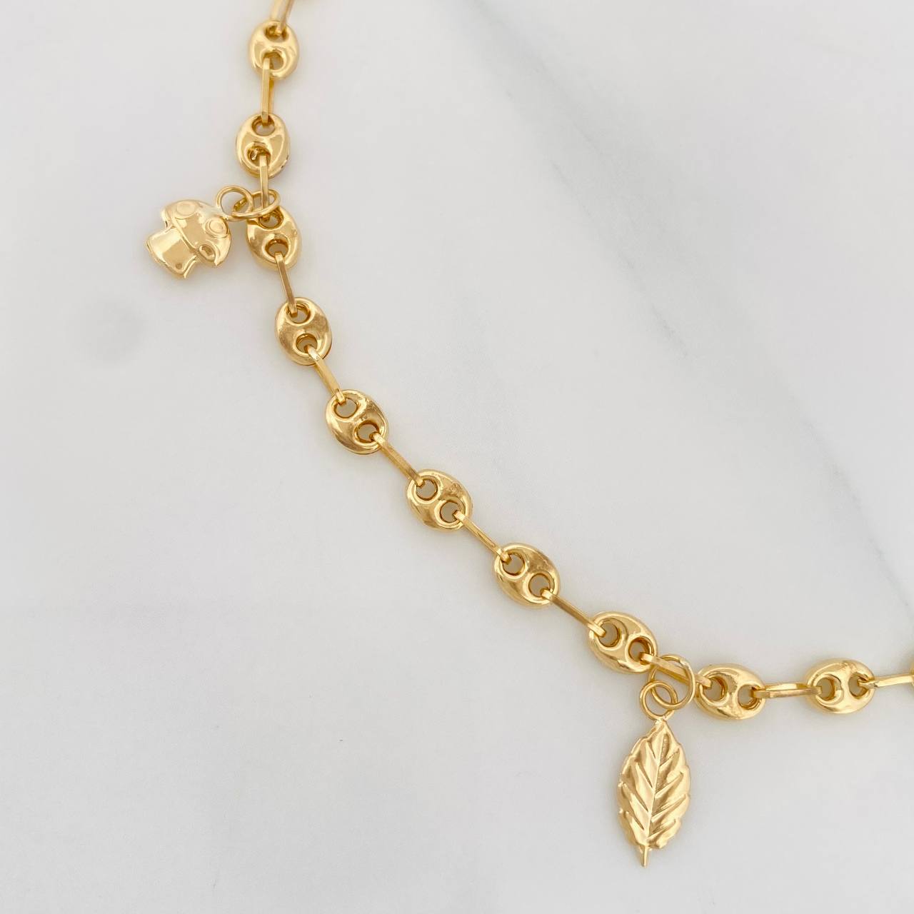 Tobillera GC 4.05g / 9 1/2 in / 3.63mm Oro Amarillo 18K