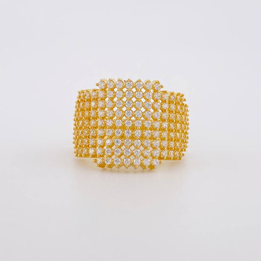 Dense Mesh Ring 5.6g / T6 1/4 Yellow Gold 18K