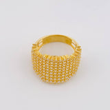 Dense Mesh Ring 5.6g / T6 1/4 Yellow Gold 18K