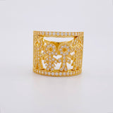 Family Ring 6.6g / Size 5 3/4 Yellow Gold 18K