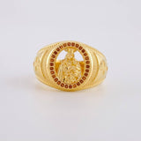 Virgin of Carmen Ring 7.1g / Size 10 1/2 Yellow Gold 18K