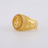 Virgin of Carmen Ring 7.1g / Size 10 1/2 Yellow Gold 18K