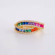 Cross Channel Ring 4.15g / Size 7 3/4 Yellow Gold 18K