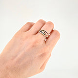 Cross Channel Ring 4.15g / Size 7 3/4 Yellow Gold 18K