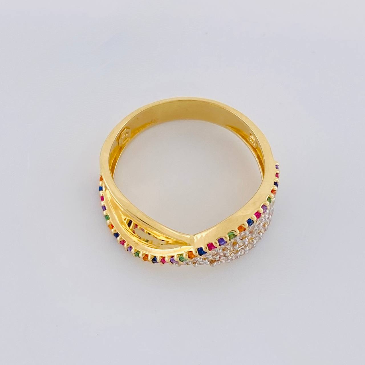 Perpendicular Waves Ring 3.55g / Size 7 Yellow Gold 18K