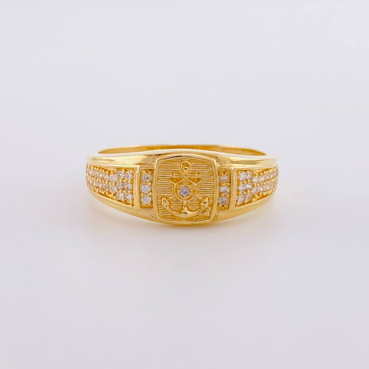 Anchor Ring 4.15g / Size 9 1/4 Yellow Gold 18K