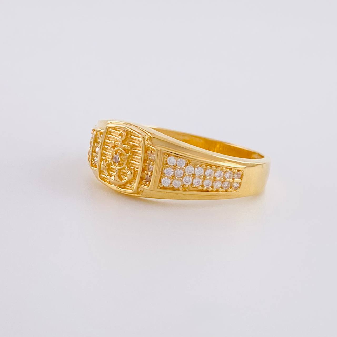 Anillo Ancla 4.15g / T9 1/4 Oro Amarillo 18K