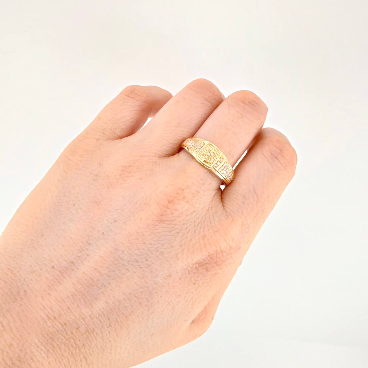 Anillo Ancla 4.15g / T9 1/4 Oro Amarillo 18K