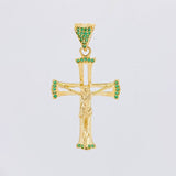 Pendant Cross Christ 3.9g / 1 3/4 in 18K Yellow Gold