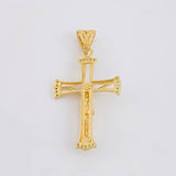 Pendant Cross Christ 3.9g / 1 3/4 in 18K Yellow Gold