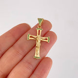 Pendant Cross Christ 3.9g / 1 3/4 in 18K Yellow Gold
