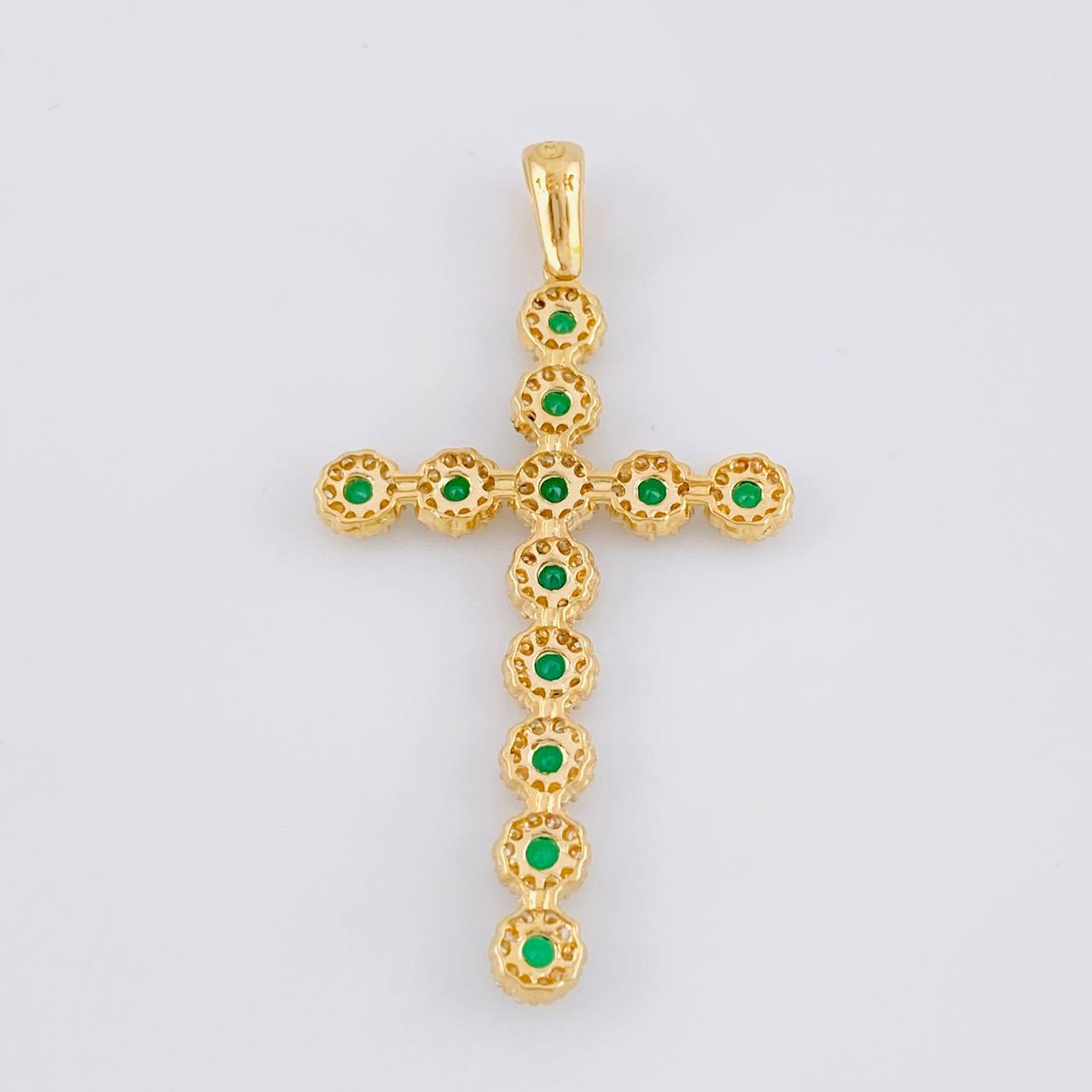 Dije Cruz Tupida 3.85g / 2 in Oro Amarillo 18K