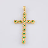 Dije Cruz Tupida 3.85g / 2 in Oro Amarillo 18K