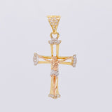 Dije Cruz Cristo 2.7g / 1 1/2 in Tres Oros 18K