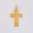 Dije Cruz Rayada 4.05g / 1 1/2 in Oro Amarillo 18K