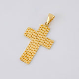 Dije Cruz Rayada 4.05g / 1 1/2 in Oro Amarillo 18K