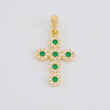 Pendant Dense Cross 2.3g / 1 1/4 in 18K Yellow Gold