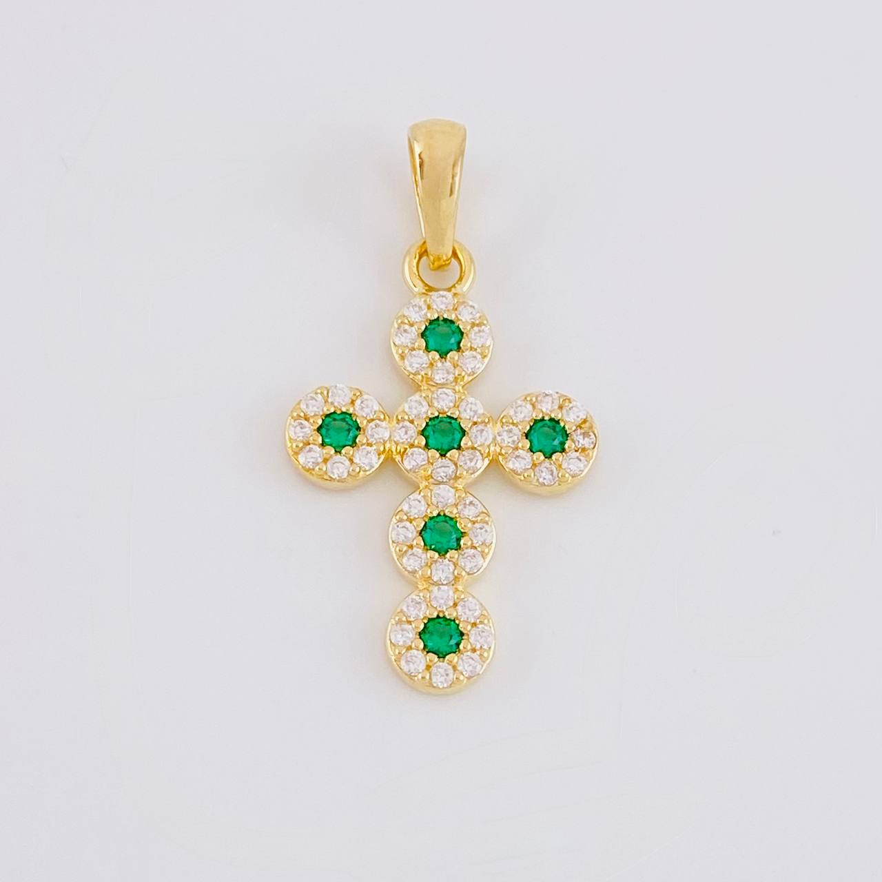 Pendant Dense Cross 2.25g / 1 1/4 in 18K Yellow Gold