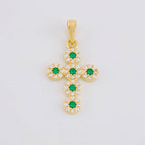 Pendant Dense Cross 2.3g / 1 1/4 in 18K Yellow Gold
