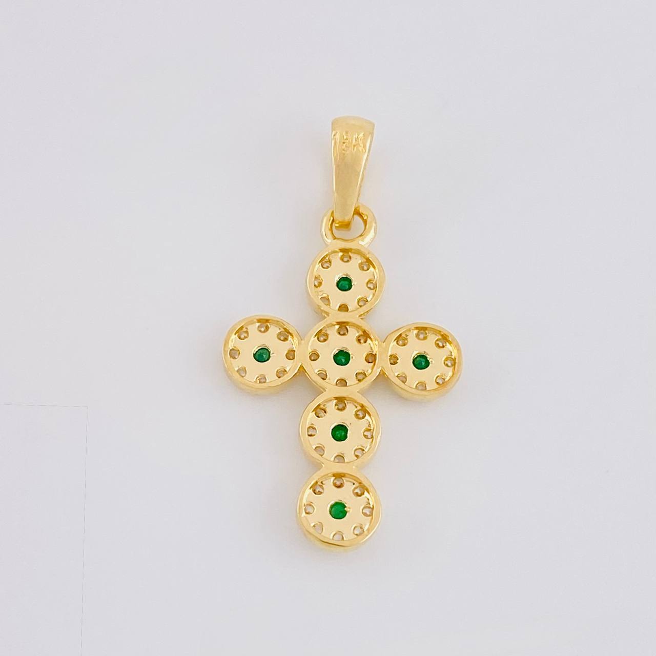 Pendant Dense Cross 2.3g / 1 1/4 in 18K Yellow Gold