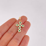 Pendant Dense Cross 2.3g / 1 1/4 in 18K Yellow Gold